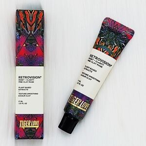 🔴 TIGERLOVE Retrovision Reset + Clarity Pink Clay Mask - Travel Size